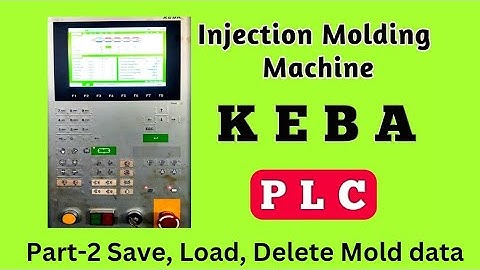 injection molding machine plc mold data save, Load, & delet
