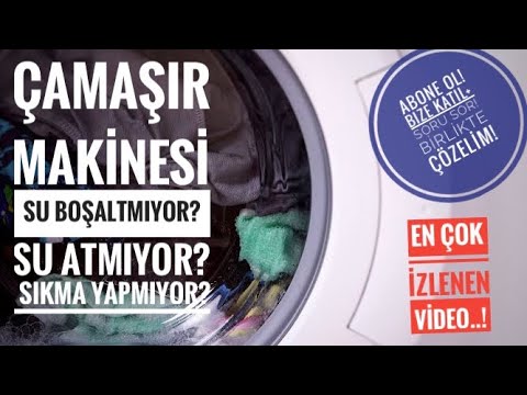Video: Çamaşır Makinesi Suyu Tahliye Etmiyor: Sorunun Nedenleri. Ya Makine Sadece Vızıldar Ve Yıkandıktan Sonra Su Kalırsa? Onarım İpuçları