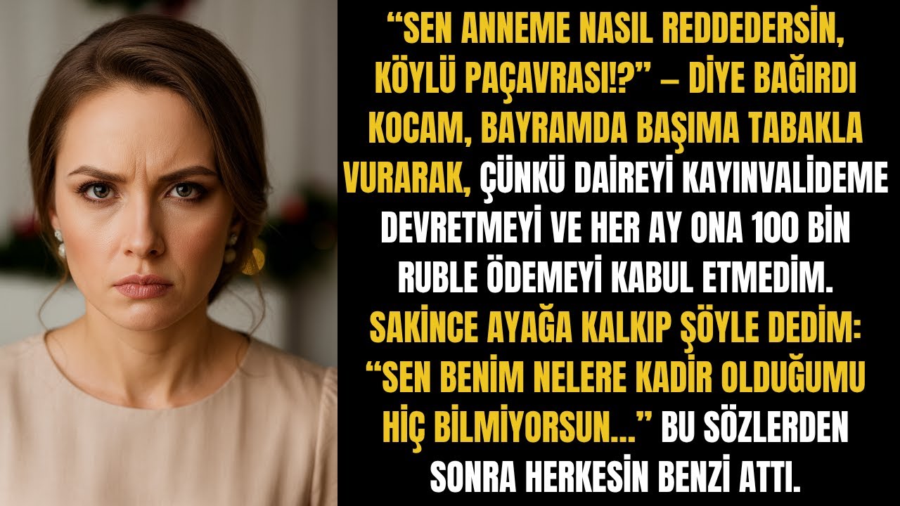 KOCAM BAŞIMA TABAKLA VURDU: KAYINVALİDENİN İSTEĞİNE BOYUN EĞMEYİNCE GERÇEKLER ORTAYA ÇIKTI