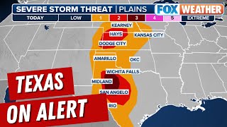 Another Severe Weather Threat Hovers Over Parts Of Texas With Large Hail, Tornadoes Possible