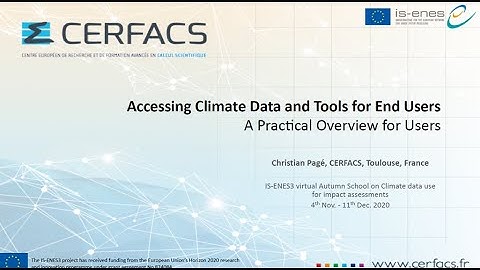 IS-ENES3 Impact School - Assessing Climate Data and Tools for End-Users