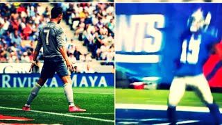 Odell Beckham Jr. imita a Cristiano Ronaldo tras hacer un touchdown