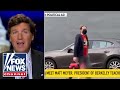 Tucker shows video of teachers union head dropping his own kid off at school