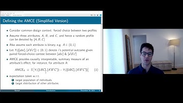 Kirk Bansak - Recent Research in the Design and Analysis of Conjoint Experiments