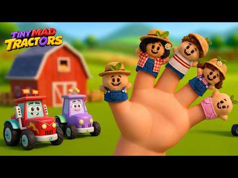 Finger Family 🖐️ Nursery rhymes & kids songs | Tiny Mad Tractors