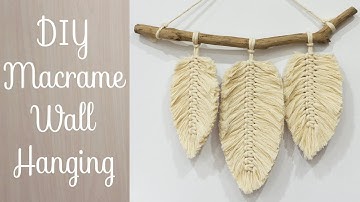 How to make macrame leaves wall hanging | Macrame Leaves Boho Wall Decor| Large Macrame