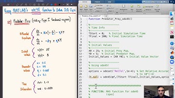 Introduction to Solving Differential Eqns Numerically (Pt. 3): ode45