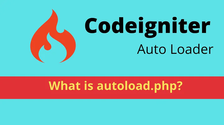 Auto Loader Autoload.php - Codeigniter 3 Tutorial