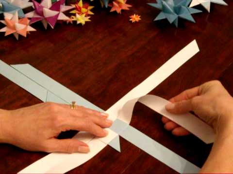 german folded paper star tutorial part 1 of 2 youtube folded star christmas ornaments