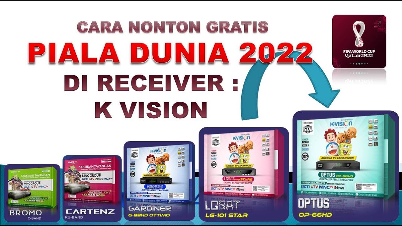 Cara Nonton Piala Dunia World Cup 2022 di Receiver K Vision Dengan