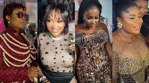 ENIOLA AJAO AND IYABO OJO LEAD MERCY AIGBE ARRIVED TOGETHER AT HER MOVIE PREMIERE "THIN LINE"