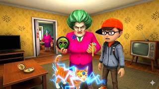 Scary Teacher 3D: Miss T Acts Like a Cat! The Hypnosis Crown Prank screenshot 2