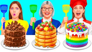 Mig vs Bedstemor Madlavning Udfordring | Fantastiske Kulinariske Opskrifter RaPaPa Challenge