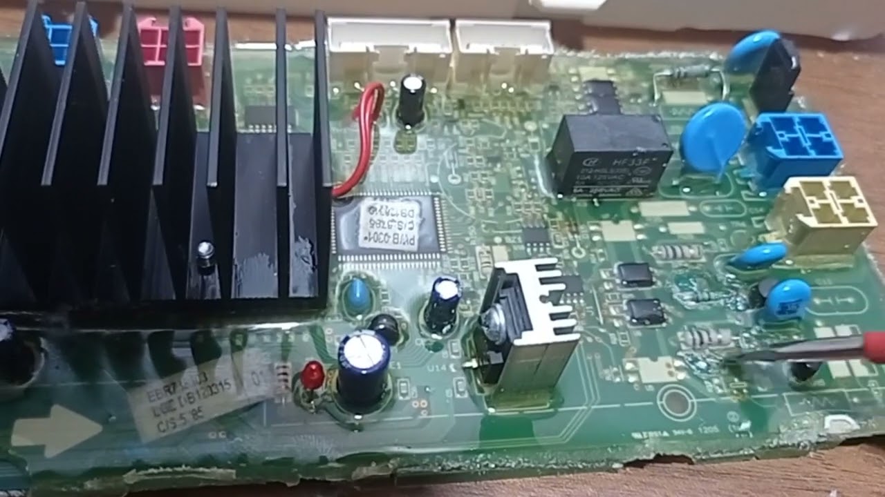 اصلاح كارت غساله الجي لاتبدأ في العمل مع شرح مهم لأغلب القطع الألكترونيه