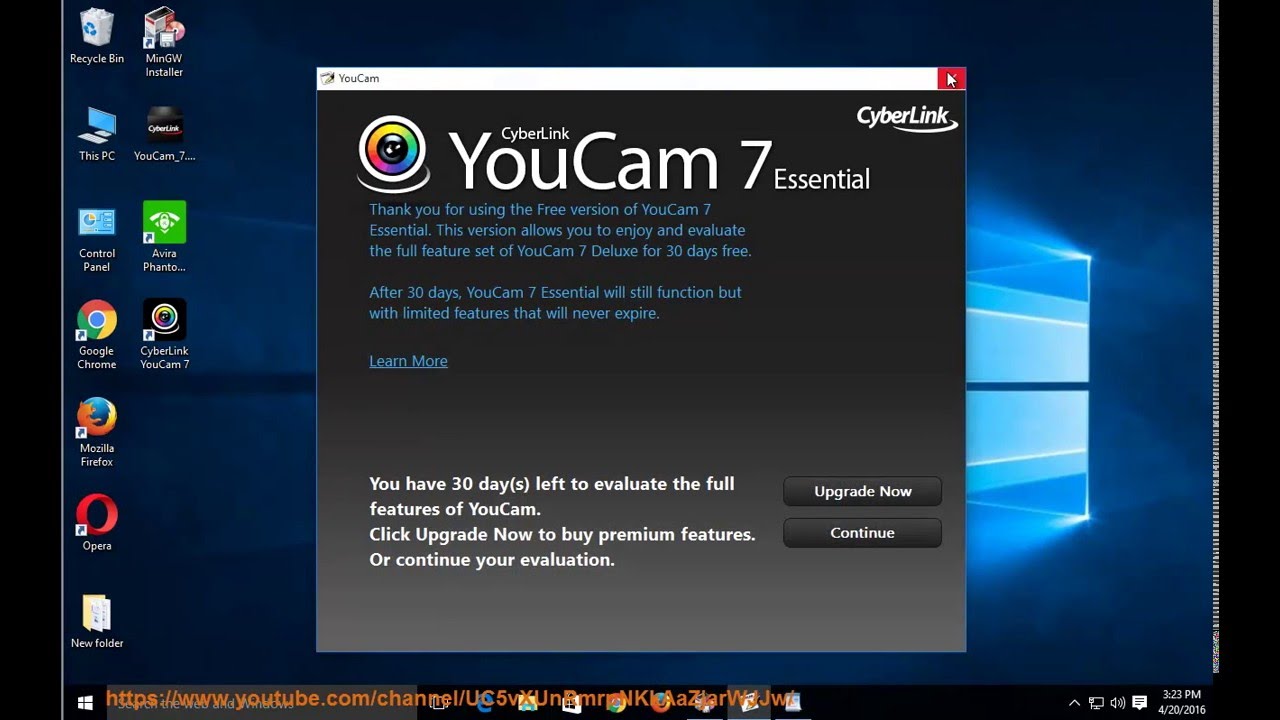 cyberlink youcam 7 webcam not detected