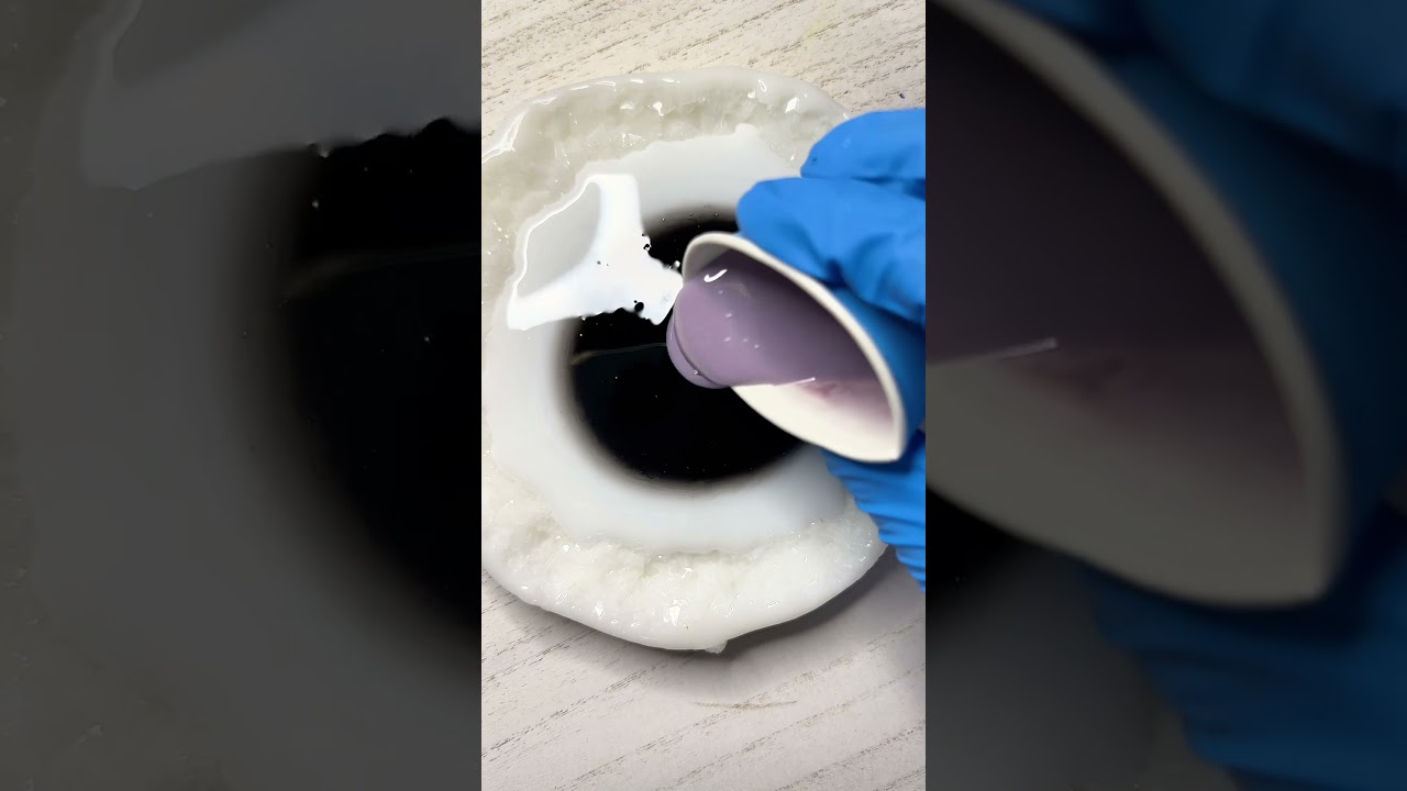 Resin art. Agate effect. Different resin techniques for beginners