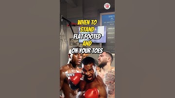 When to stand flat footed & on your toes #boxingtutorial #boxing #learnboxing #boxingtechnique #fyp