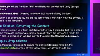 Why is My Django Form Not Displaying? Troubleshooting Tips You Need!