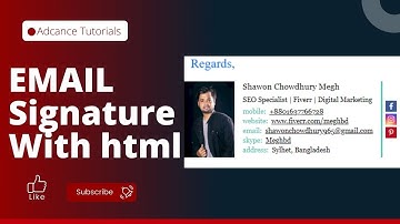 How To Create Email Signature With Html  Bangla Tutorial । IT MEGH