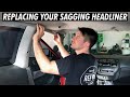 How to Replace your Sagging Civic Headliner!