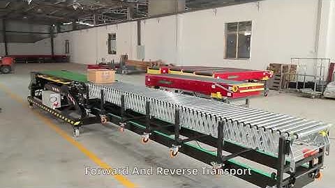 CONTAINER LOADER and Flexible roller conveyor from Liangzuo Conveyor