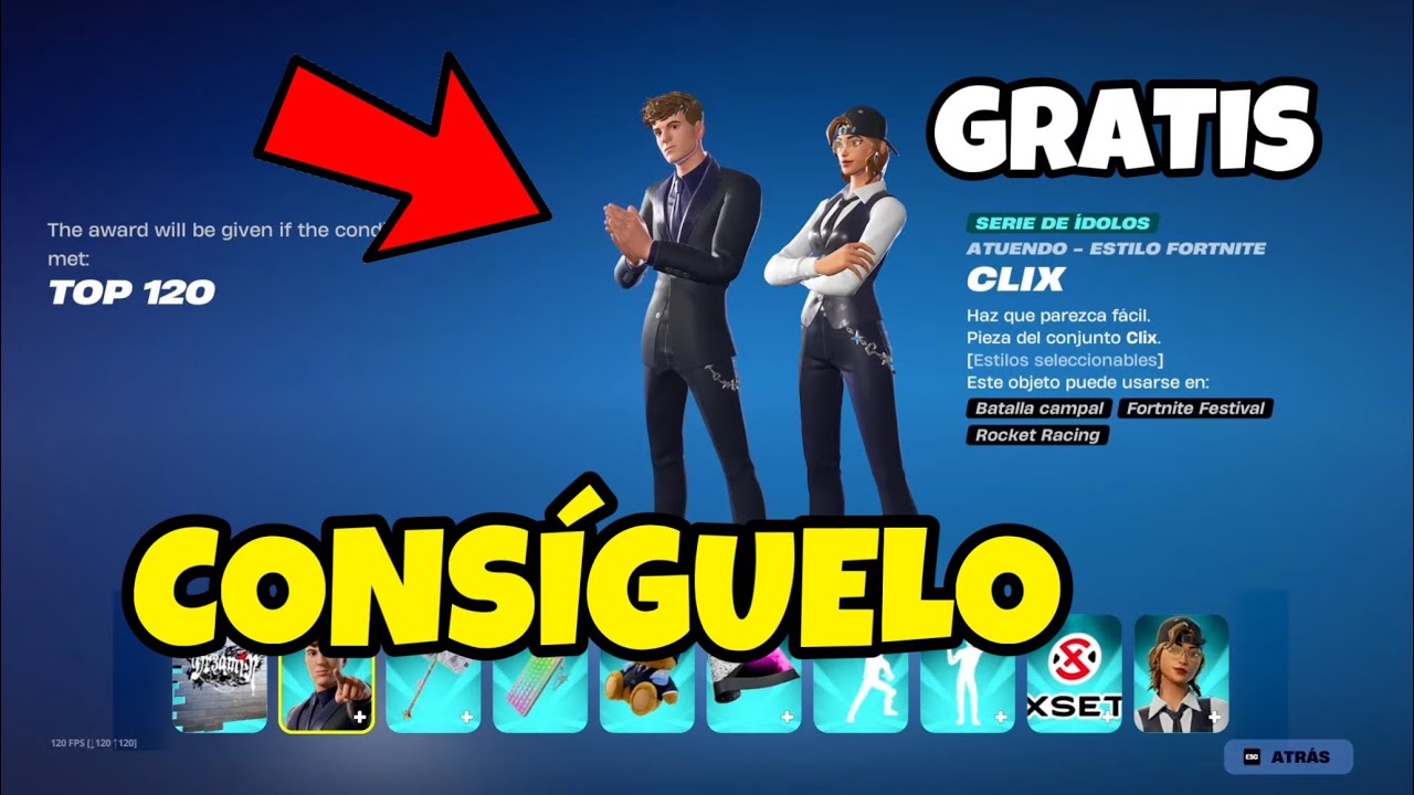 *GRATIS* COMO CONSEGUIR LA SKIN DE CLIX EN FORTNITE! - COPA DE ÍDOLOS ...
