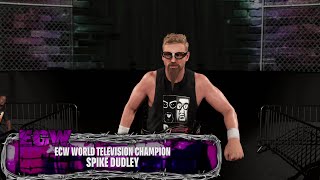 WWE 2K24 - Spike Dudley ECW Television Championship Entrance