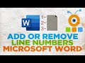 How to Add or Remove Line Numbers in MS Word Document