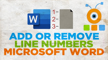 How to Add or Remove Line Numbers in MS Word Document