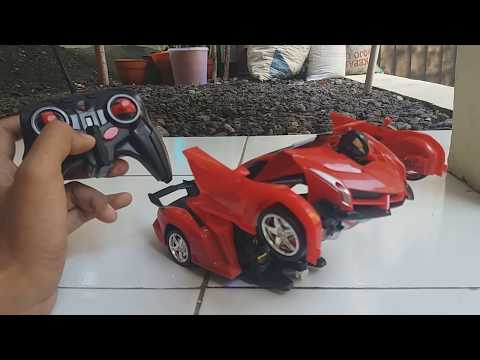 Mainan RC Robot Transformer merah | Mobil bisa jadi Robot | Car Bot bukan karakter TOBOT. 