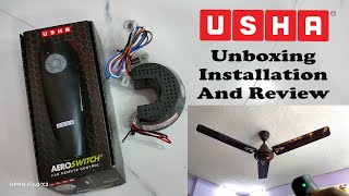 Usha Aeroswitch Fan Remote Control Unboxing Installation and Review - Remote Control For Ceiling Fan