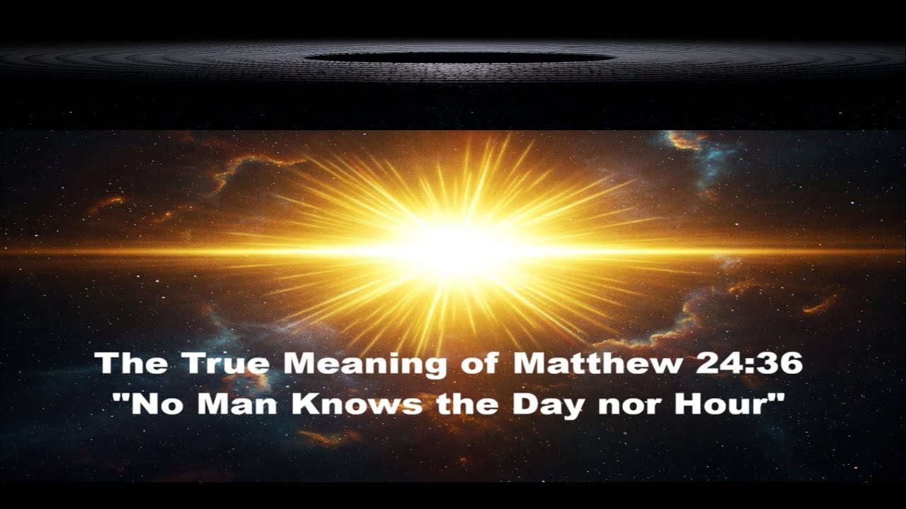 THE REAL MEANING OF NO ONE KNOWS THE DAY NOR THE HOUR