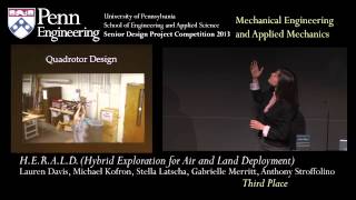 Senior Design 2013: H.E.R.A.L.D. (Hybrid Exploration Robot for Air and Land Deployment)