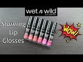 Wet N Wild STAINED GLASS Lip Glosses: LIP SWATCHES & Review