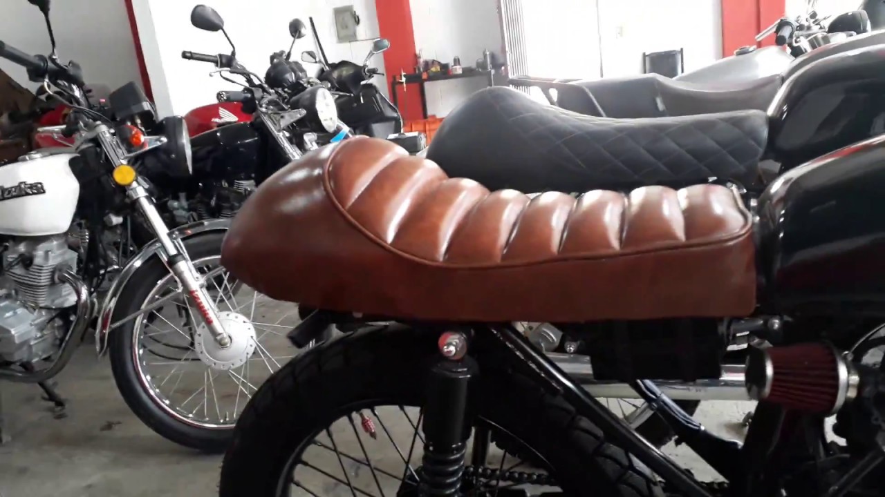 Asiento cafe racer café. YouTube Asiento cafe racer café. YouTube