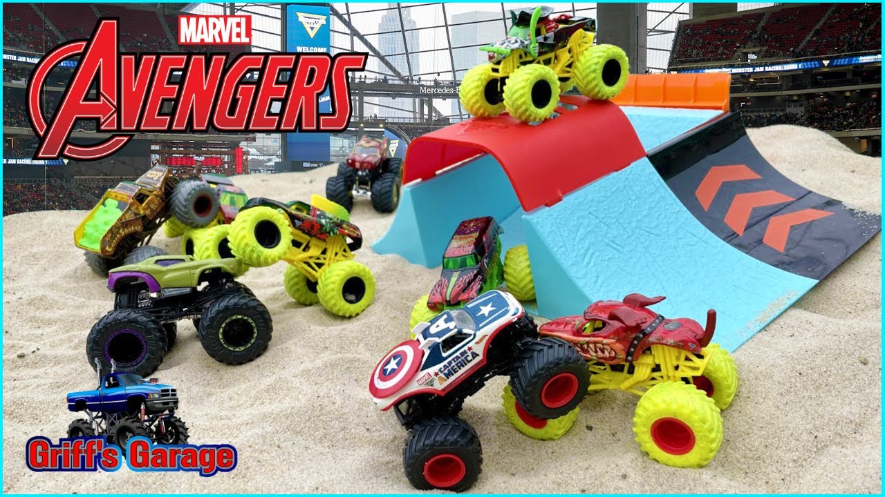 Marvel Avengers Monster Trucks Zombie Pirate's Curse and the Zombie