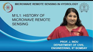 M1L1: History Of Microwave Remote Sensing