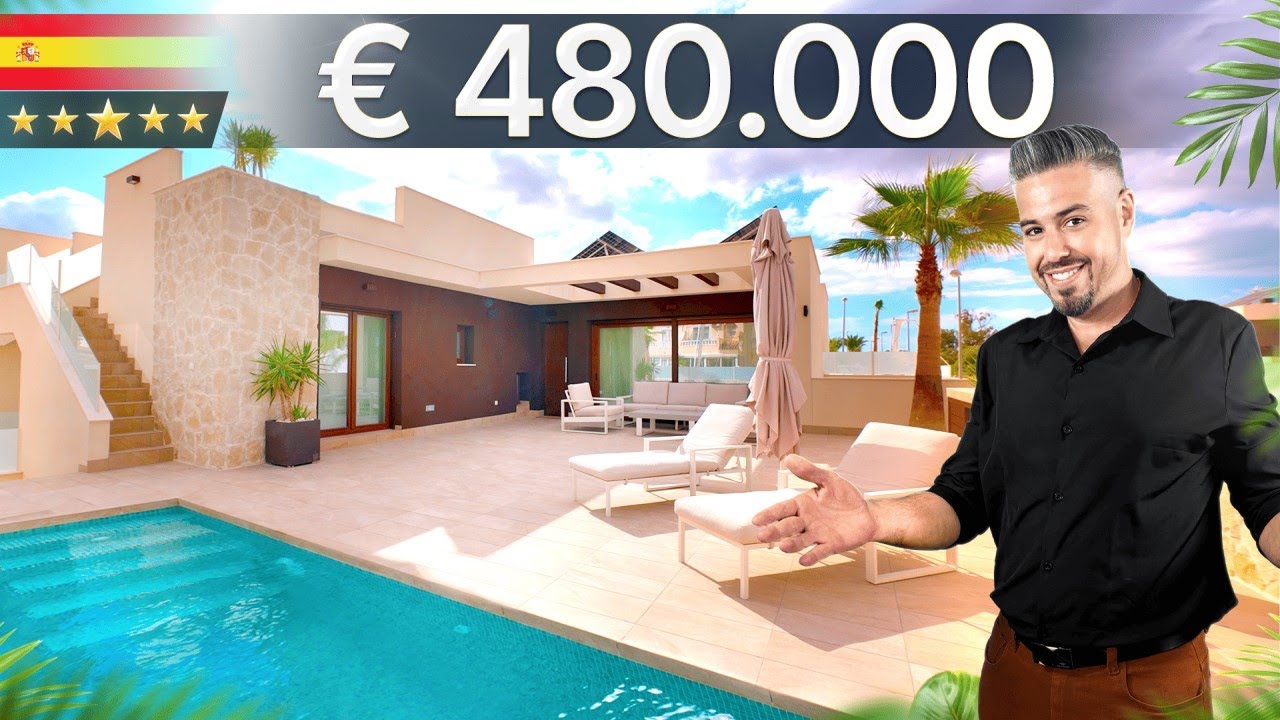 Красивая вилла в Рохалесе на продажу | Новостройка с бассейном и полем для гольфа рядом