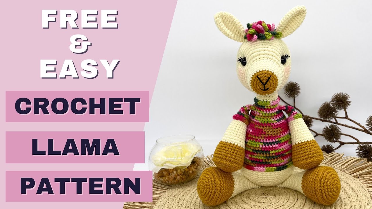 LOW-SEW Crochet Llama Pattern | FREE Amigurumi Llama Pattern | How