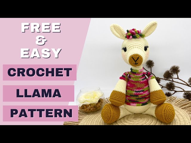LOW-SEW Crochet Llama Pattern | FREE Amigurumi Llama Pattern | How