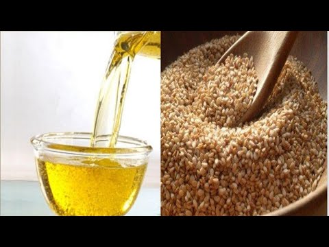 How to make Sesame oil DIY at home, for skin elasticity and minimize hair loss.