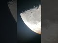 Live video of the moon through my telescope