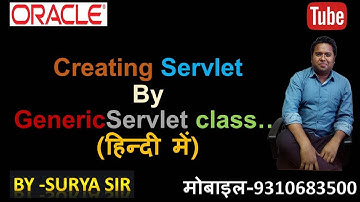Creating Servlet Program By GenericServlet In Hindi #7