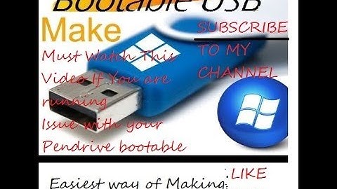 How to make Bootable USB pendrive for Windows[7/8/8.1/10] With UEFI and LEGACY BOOT
