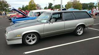 1982 METALLIC GRAY + SILVER CHEVROLET MALIBU CLASSIC STATION WAGON