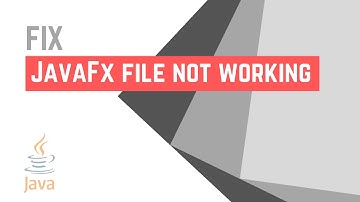 JavaFx Not Running Fix