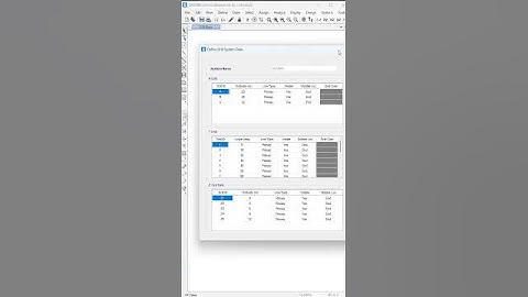 Create Cylindrical Grid in SAP2000 #shorts