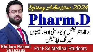 Pharm D Admission 2024 | Riphah International University Lahore