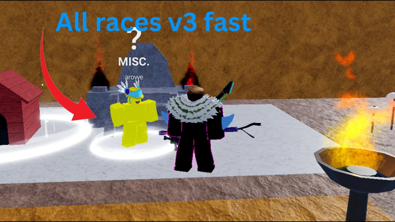 How to get race v3 fast [Full Guide] | arowe npc location | all race v3 quest | 