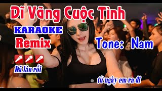 Dĩ Vãng Cuộc Tình Karaoke Remix Tone Nam Nhạc Sống